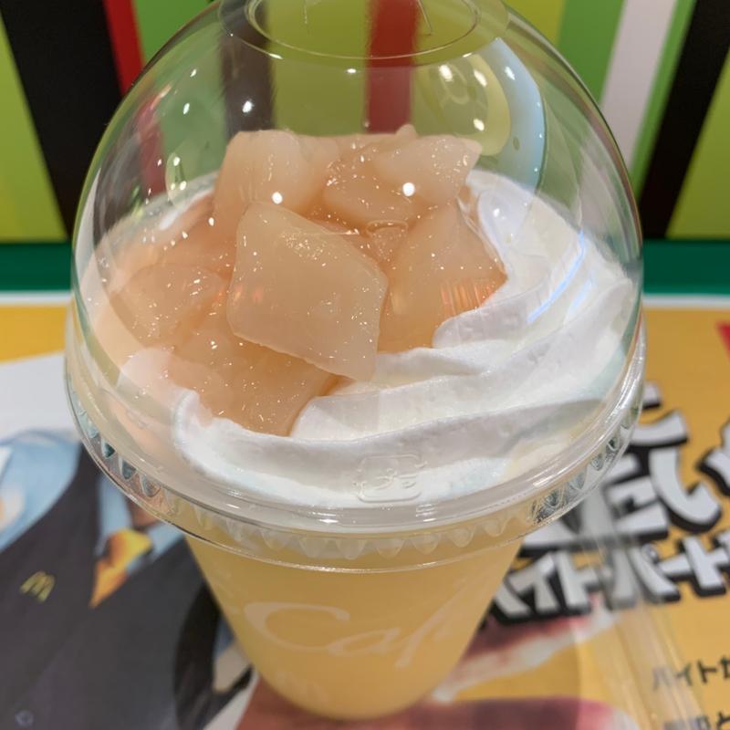 桃のミックスフルーツフラッペ(マクドナルド 東武練馬店)