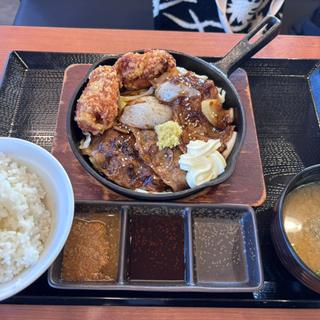 生姜焼き2種盛り定食