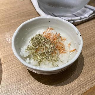 焙煎えび塩冷やしラーメン 〆のご飯付き