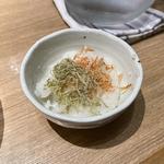 焙煎えび塩冷やしラーメン 〆のご飯付き(中華そば 無限 )