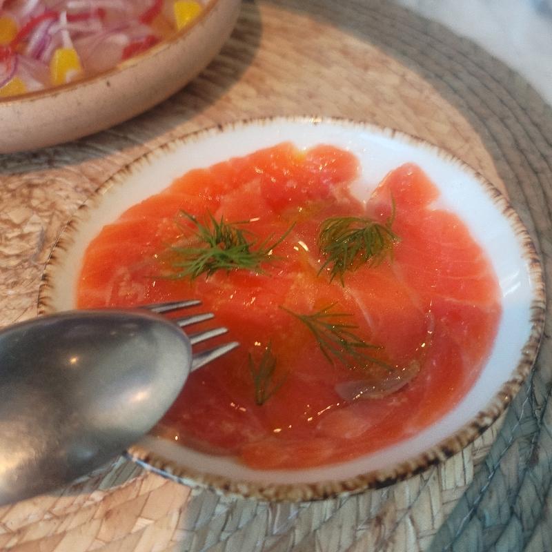 トラウトサーモンマリネ　ディル　レモン(XIRINGUITO Escriba)