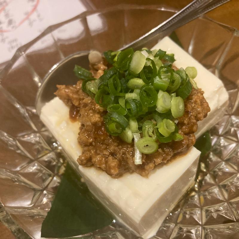 肉味噌冷奴(酒と飯 かたち屋)