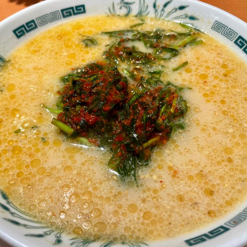 とんこつニラ南蛮ラーメン(日高屋 久米川南口店)