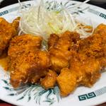 Wドラゴンチキン定食(日高屋 所沢プロペ通店)