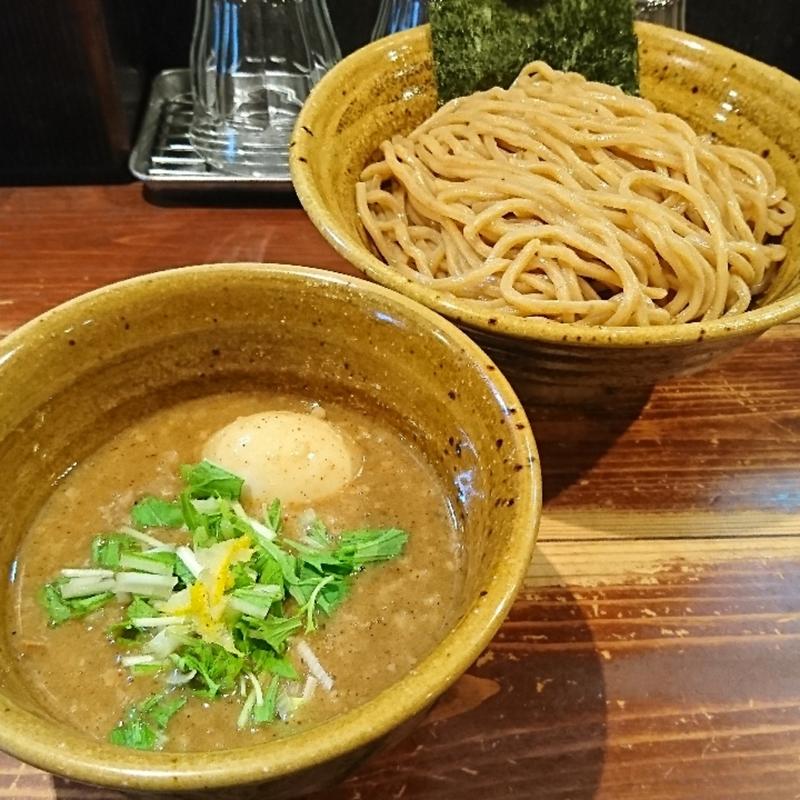味玉入りベジポタつけ麺(麺屋えん寺)