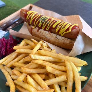 ホットドッグ フライドポテトセット