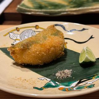 桜海老と夏野菜のクリームコロッケ