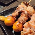 鳥もつ串
