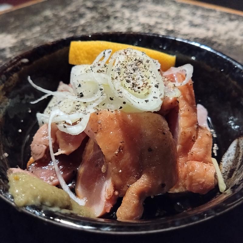 地鶏のたたき(串焼処 克)