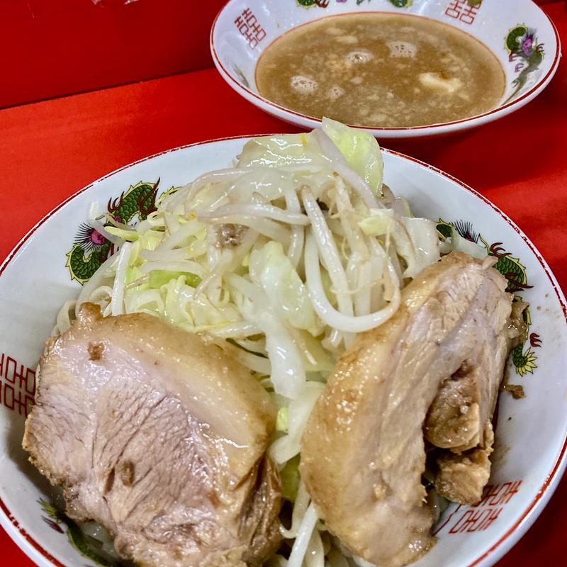 つけ麺（柚）　普通　ヤサイちょいマシ(ラーメン二郎  京都店)