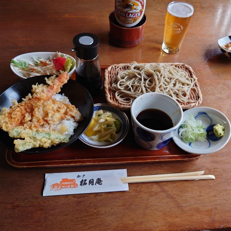 海老天丼セット(松月庵)