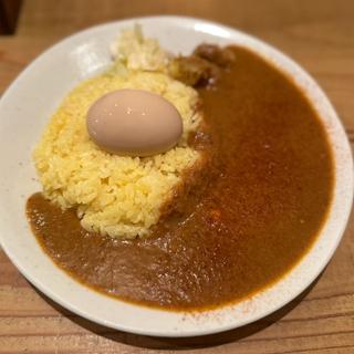 チキンカレー並　スパイシー　煮卵(サトナカ)