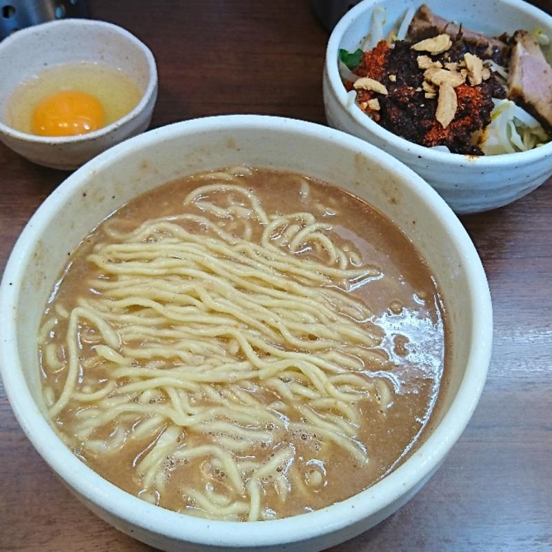 味噌らーめん カラベジ 生たまご(麺処一笑)