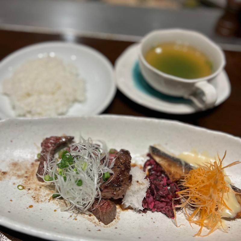 鉄板焼ランチ(鉄板焼 一鐡 グランデール （テッパンヤキイッテツグランデール）)