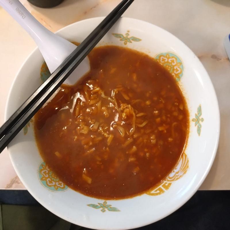 唐辛子あんかけ麺(栄華飯店)