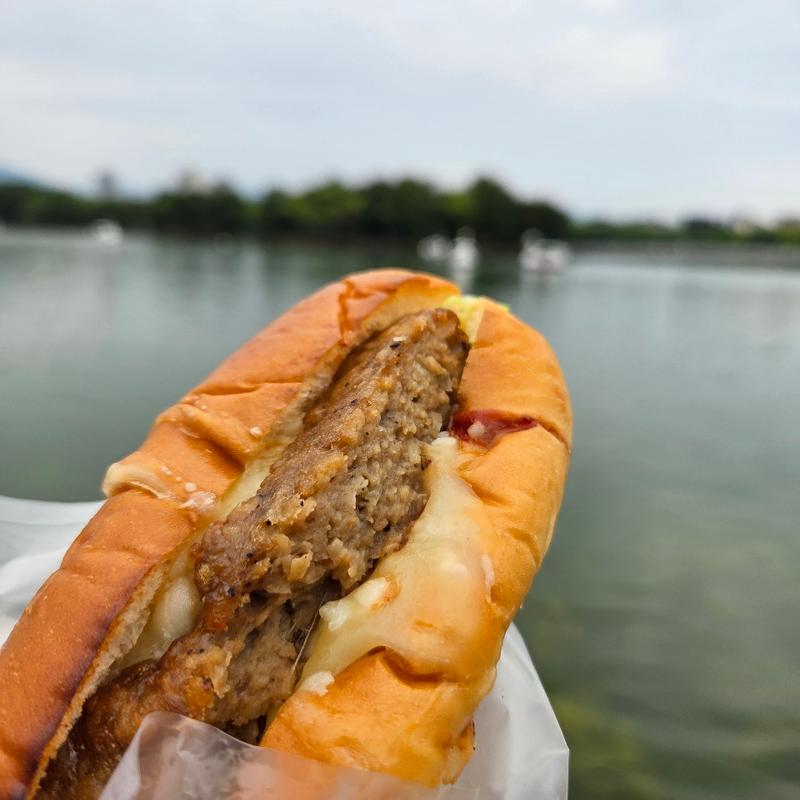 チーズハンバーグ(ホットドッグ 大濠公園くじら公園前 )
