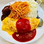 オムライス&ミニハンバーグ(むさしや )