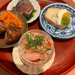 旬のおばんざい4種盛り合わせ