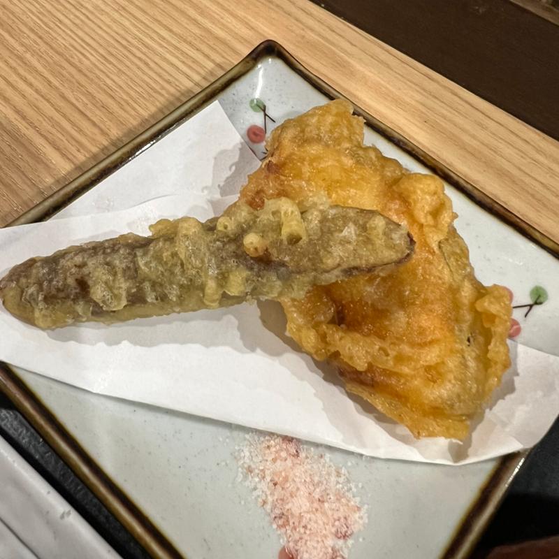 ごぼう天 かぼちゃの天ぷら(川久麦笑)