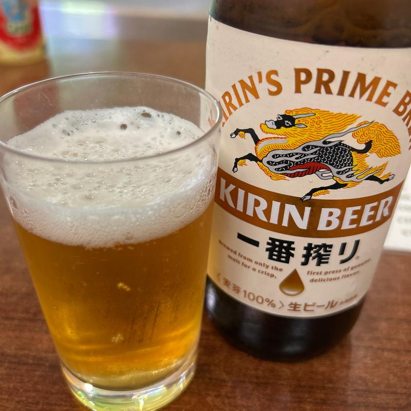 キリン一番搾り瓶ビール(くりやま温泉ホテルパラダイスヒルズ)