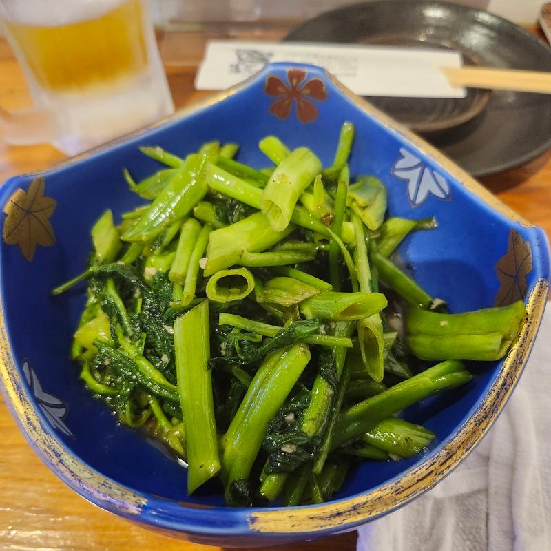 空芯菜のにんにく炒め(海さん〜市)