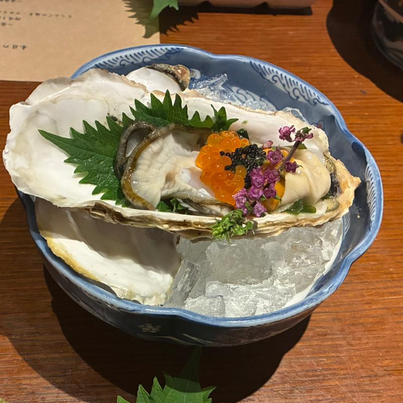コース内　牡蠣・生うに　いくら＆ランプキャビア(魚がしどまん中 神楽坂店)