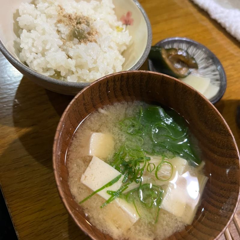 豆ご飯(よもぎ)