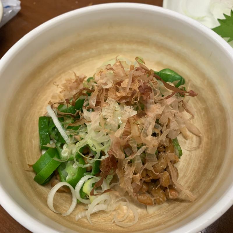 おくら納豆(もつやき ばん)