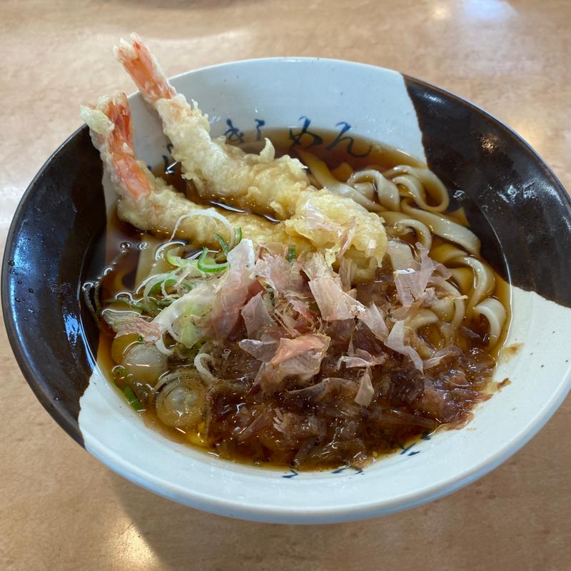 海老天きしめん(名代きしめん 住よし JR名古屋駅10・11番ホーム店 （すみよし）)