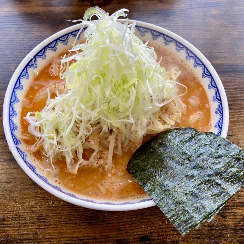 甘えび味噌ラーメン ネギ海苔トッピング(味噌ラーメン 雪ぐに)