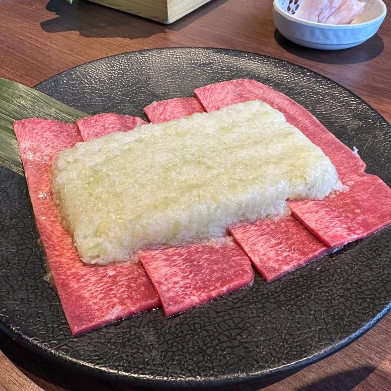 たたみねぎタン塩(焼肉ぽんが横浜店)