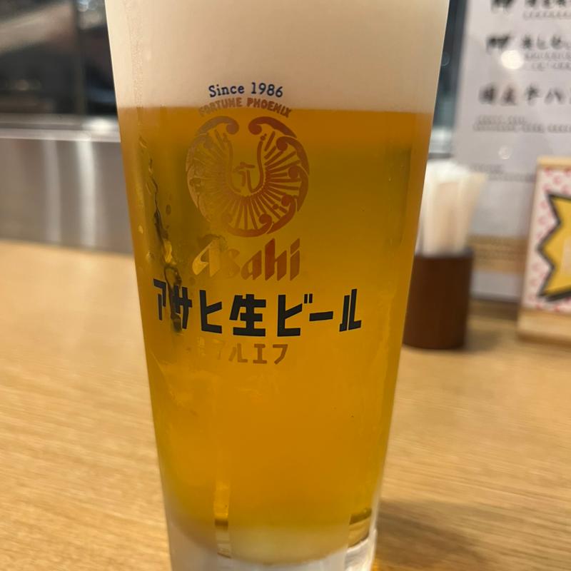 生ビール　マルエフ(ハンバーグ専門店 松屋精肉店)