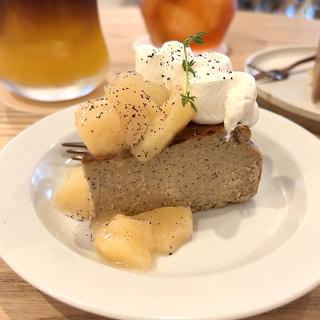 ピーチアールグレイバスクチーズケーキ