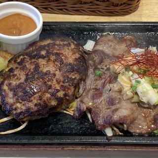 牛たんとハンバーグ　(ライス大盛り)(コーシンファーム ブランチ横浜南部市場店)