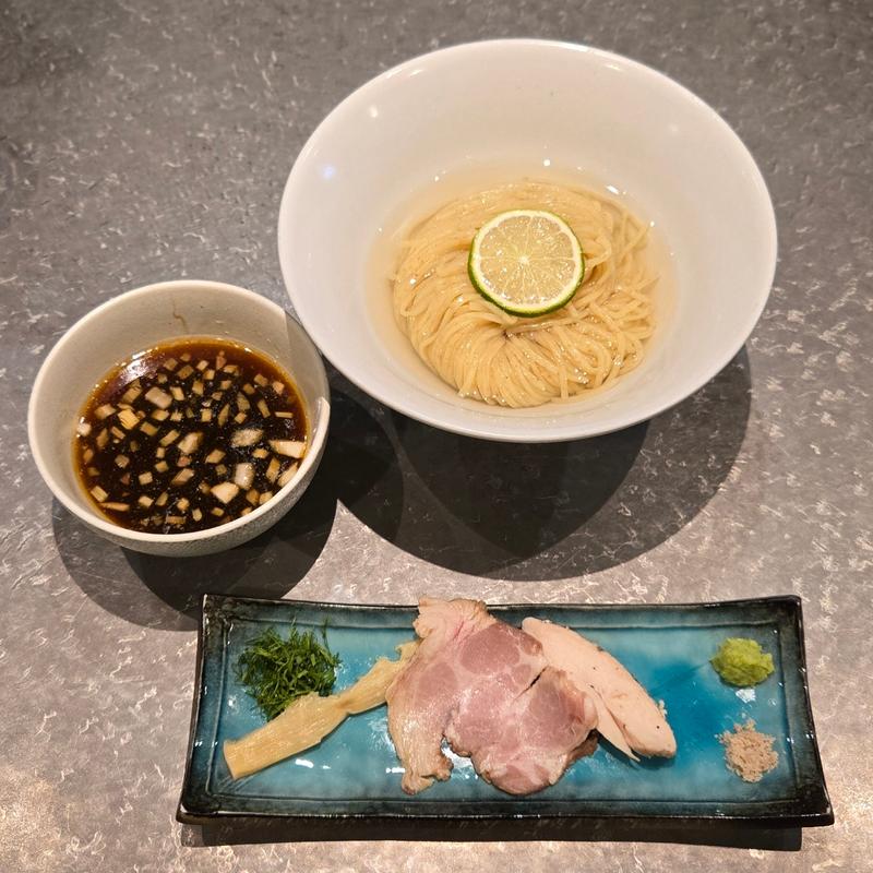 昆布水つけそば(maren 北新地本店)