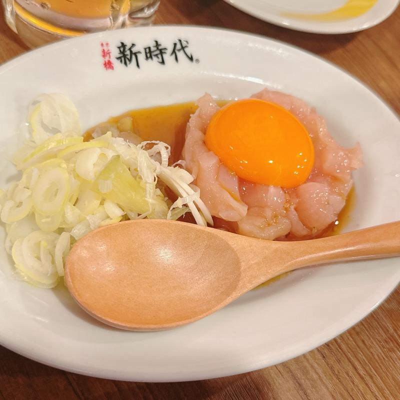 とり刺しユッケ(新時代 京都河原町三条店)