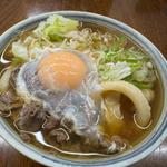 肉玉うどん(たけ川うどん)