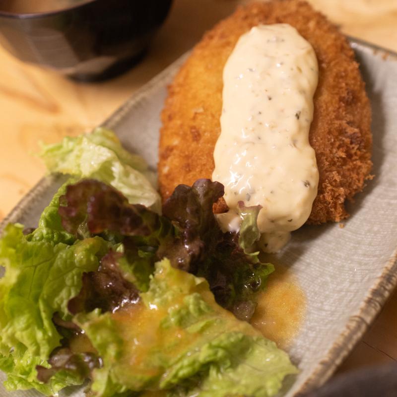 大アジフライ(海鮮めし処 酒処 大衆富士食堂)