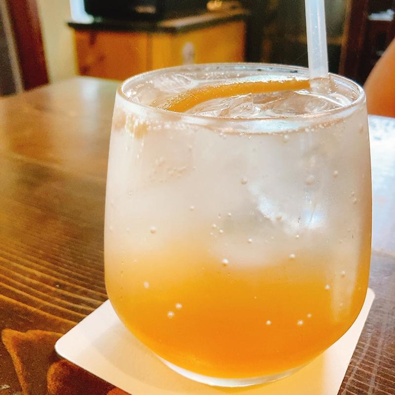 自家製ジンジャーシロップのサイダー割り(plus good day)