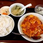 エビと玉子のチリソース煮定食