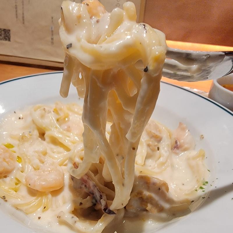 海鮮柚子クリーム生パスタ～リングイネ～(喰呑をかし)