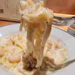 海鮮柚子クリーム生パスタ～リングイネ～