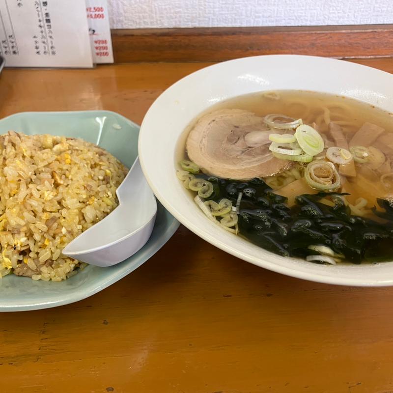 醤油ラーメン　チャーハンセット(手打ちラーメン鈴音)