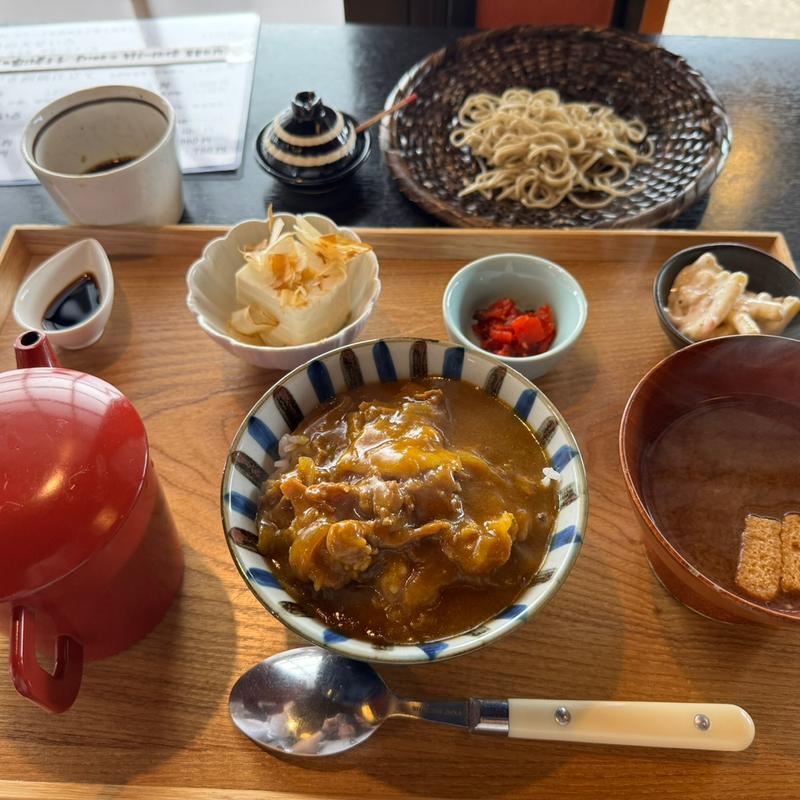 蕎麦とカレー丼(浅草じゅうろく修善寺はなれ)