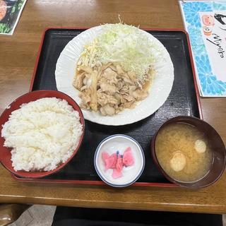 国産豚の鉄板焼き定食