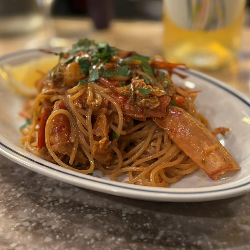 赤海老のパスタ(gnudi)