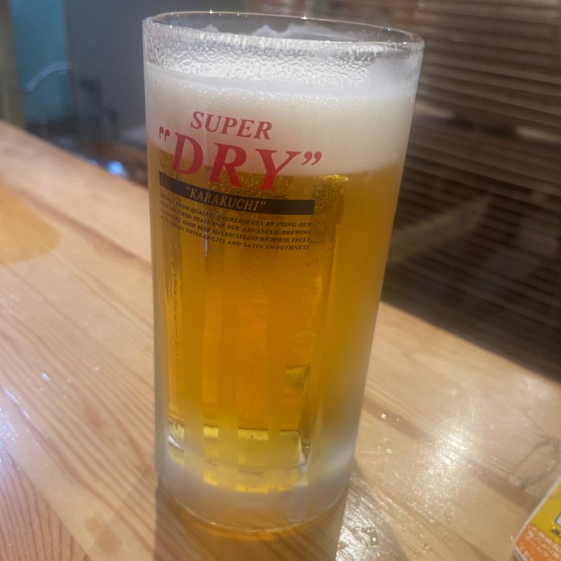 生ビール　大(大衆酒場 魚八)