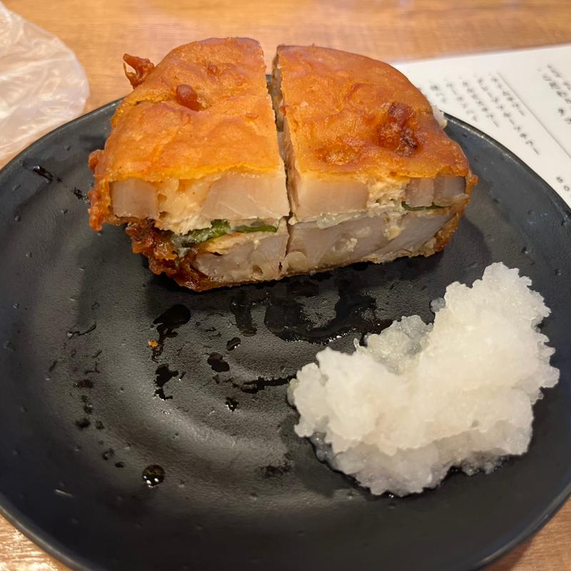 蓮根海老しんじょう揚げ(永楽食堂)