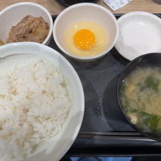 生玉子かけごはんミニ牛皿定食(松屋 浅草吾妻橋店 )