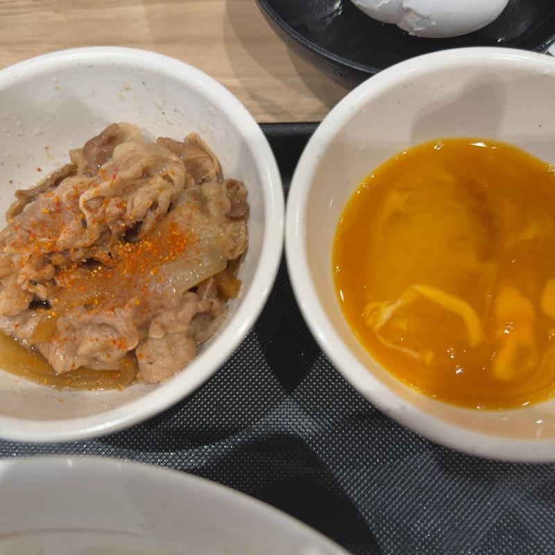 生玉子かけごはんミニ牛皿定食(松屋 浅草吾妻橋店 )